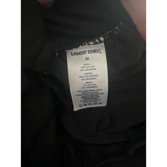 Lands End Women’s One Piece Swimsuit Mesh Criss Cross Straps Padded Bust Medium - Picture 6 of 6